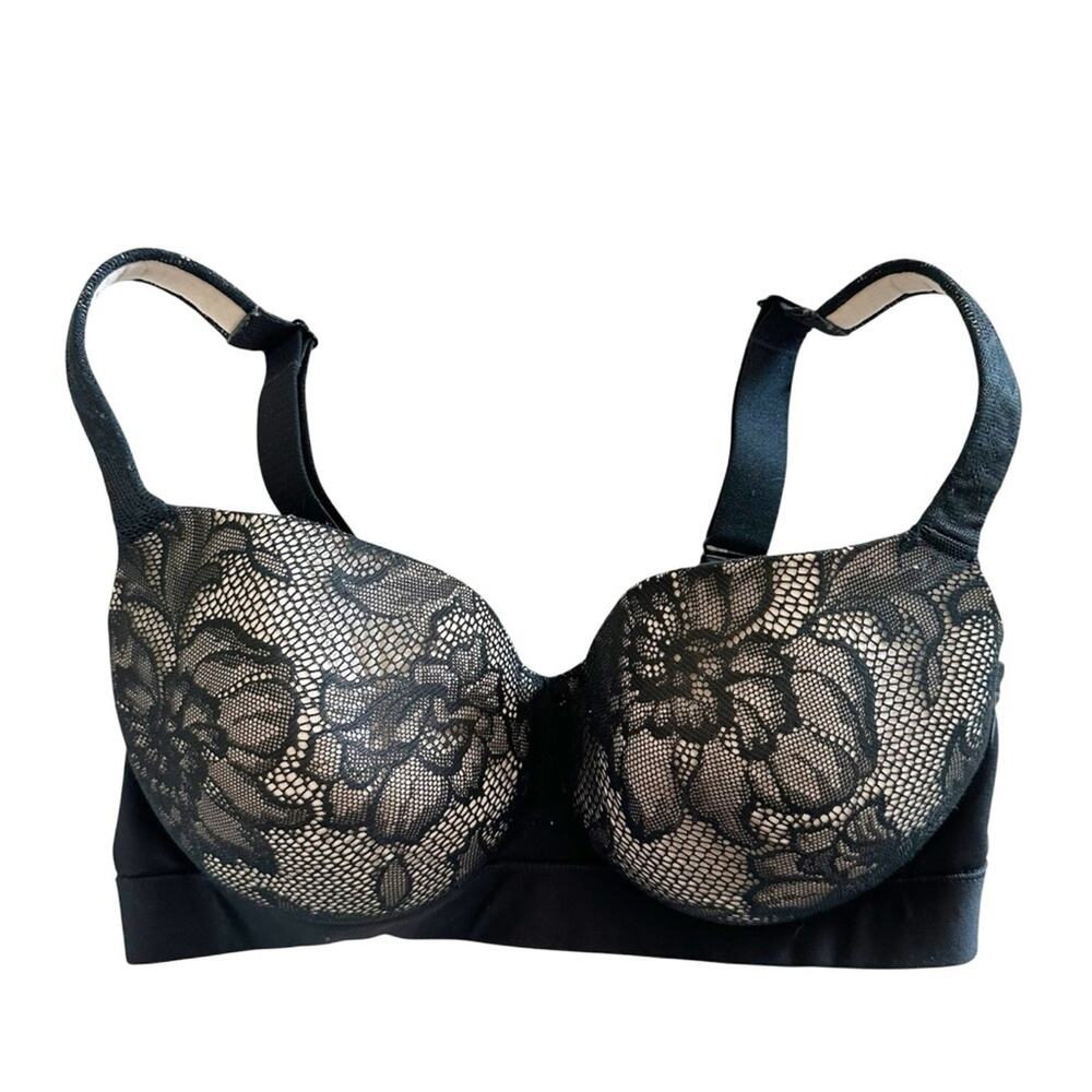 Lane Bryant Cacique Comfort Bliss Lightly Lined Balconette Bra With Lace 34DD